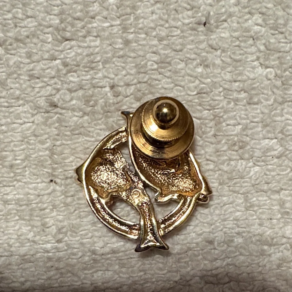 Gold Fish Pin - Picture 2 of 2